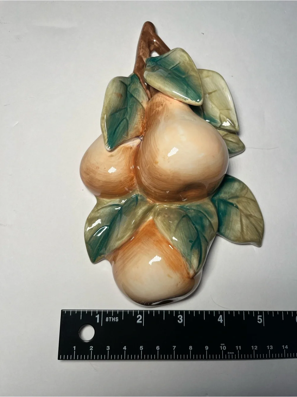 Vintage Home Interiors SonomaVilla Ceramic Fruit Wall Plaques Set of 3